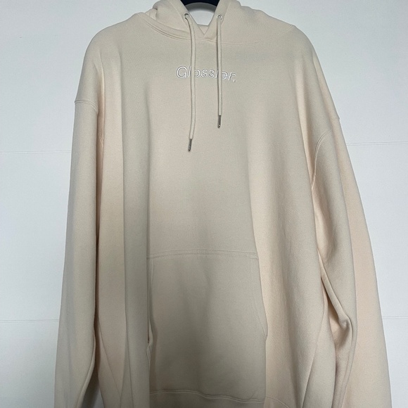 Glossier cream sweatshirt size L - Picture 1 of 1